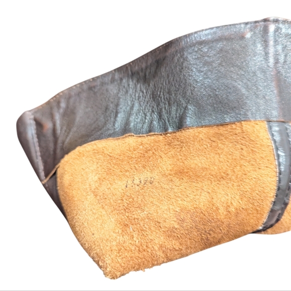 FRYE Women's Brown Leather Snub Nosed Zip Up Boots - Size 6.5 M - Picture 16 of 16